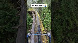 Riding the Sooke flowline 🫣 NoFallZone mtb vancouverisland sookeflowline djiaction5pro [upl. by Ahsienot245]