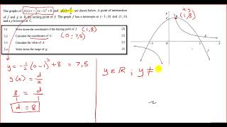 Functions N23 Q5  Parabola amp Hyperbola [upl. by Kenzie849]