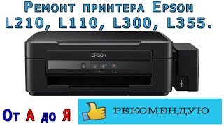 Ремонт принтера Epson L210 L110 L300 L355 От А до Я [upl. by Gregrory909]