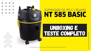 Aspirador de Pó e Líquidos NT 585 Basic  karcher 2020 TESTE [upl. by Elnukeda]