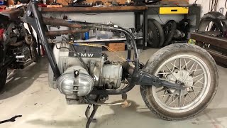 BMW R80 Bobber Cafe Racer Timelapse Build EP1 [upl. by Anrev]