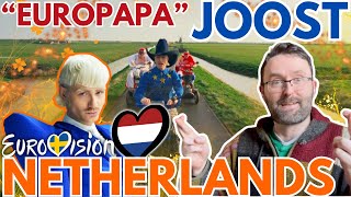 🇳🇱 Joost quotEuropapaquot ANALYSIS amp REACTION  Netherlands  Eurovision 2024 [upl. by Ecirehc]