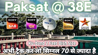 Paksat 38e ku band setting on 2 feet dish  paksat mm1 new update  paksat strong TP [upl. by Dyrrej]