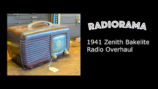 1942 Zenith Bakelite radio restoration [upl. by Tucker]