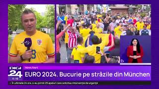 Festival al bucuriei în Munchen Românii șiau făcut încălzirea pentru debutul echipei naționale [upl. by Eilzel]