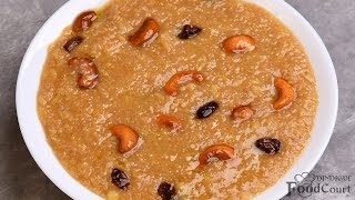 Easy amp Healthy Sweet Recipe Wheat Rava Pongal Broken Wheat Recipes [upl. by Hedy]