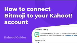 How to connect Bitmoji to your Kahoot account [upl. by Ivor565]