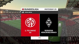 FIFA 23  FSV Mainz 05 vs Borussia Mönchengladbach  MEWA Arena  Gameplay [upl. by France]