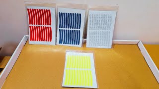 Unboxing and Review of Reflective Stickers for tyre Rim Universal Safety Warning reflective Sticker [upl. by Lleksah]