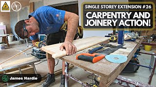 Carpentry and Joinery ACTION  Single Storey Extension 26 [upl. by Siekram]