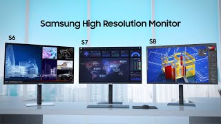 High Resolution Monitors Innovative displays that power your performance  Samsung [upl. by Arihsaj806]