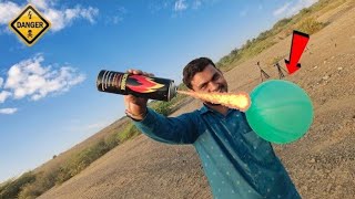 Calcium Carbide  Acetylene gas  VS Balloon 🎈  The Experiment Video  Lion of gj [upl. by Anitnoc]