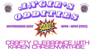 Crafty Clearance Sale with Karen ChasenVintage [upl. by Bucella]