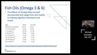 Ergogenic Aids amp Supplementation for Performance – Mike Gonzalez MS ATC [upl. by Isnyl]