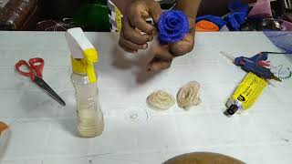 How to make sinamay roses Lesson 7e [upl. by Asenab]