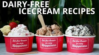 DairyFree IceCream Recipe No Icecream Machine Required [upl. by Skoorb]