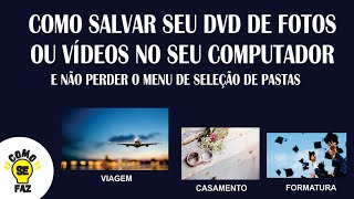 COMO SALVAR SEUS DVDS E CDS NO COMPUTADOR [upl. by Garnett]