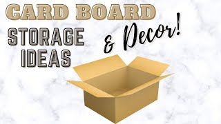 9 Easy CARDBOARD BOXES Ideas  Recycled Shipping Boxes DIYs  Trash to Treasure  Carboard Box DIYs [upl. by Loma911]