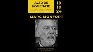 Acto de homenaje a Marc Monfort [upl. by Chaker]