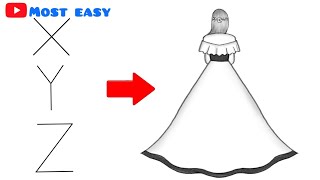 How to draw a girl backside  beautiful girl drawing  Drawing for beginners [upl. by Genevieve35]