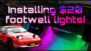 Installing LED Footwell Lights In My Pontiac Fiero [upl. by Aivekahs189]