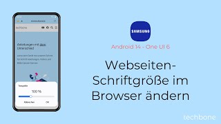 WebseitenSchriftgröße im Browser ändern Samsung Internet [upl. by Aracat]