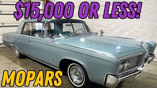 Mopar Cars for Sale 15900 or Less Affordable Classic Car Prices  Drivable and Presentable [upl. by Nagy]