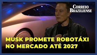 ROBOTÁXI CARRO CAPAZ DE SE DIRIGIR SOZINHO É LANÇADO POR MUSK [upl. by Nonie]