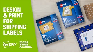 How to Design amp Print Shipping Labels with Avery Products [upl. by Uwkuhceki63]