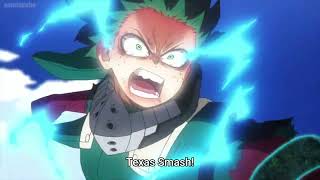 Deku vs Tomura Shigaraki Deku uses Texas Smash My Hero Academia Season 6 Episode 9 Full Scene [upl. by Olshausen349]