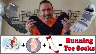 Toe Socks for Running and cycling  Injinji performance toe socks [upl. by Ulrica]