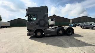 2018 Scania R520 V8 6x2 Mid Lift Tractor Unit Entered into Auction [upl. by Aretta16]