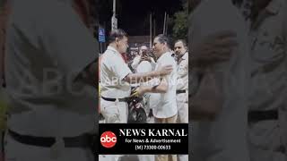 रात के समय सेक्टर 13 में hanuman karnal husband wife panipuri police [upl. by Hcib]