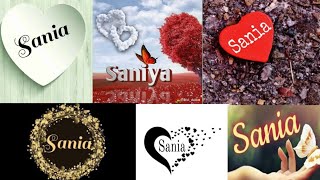 Sania name beautiful dpzstylish and unique saniya name dpz for WhatsApp statusdpz for WhatsApp [upl. by Persse]