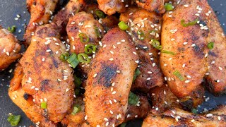 Sriracha agave grilled chicken wings [upl. by Maje]