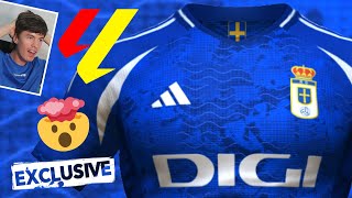 EQUIPACIÓN ADIDAS del REAL OVIEDO para la TEMPORADA 20242025 [upl. by Yttel]