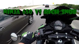 Ninja 650 vs Rich Snob [upl. by Yentroc695]