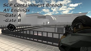 SCP Containment Breach All Endings  138 Read Description [upl. by Niltac]