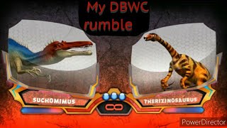 My DBWC rumble S2 GA6Suchomimus VS Therizinosaurus [upl. by Dublin343]