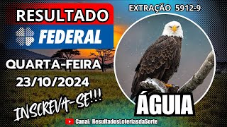 🍀 Resultado da Loteria Federal Extração Nº 59129  23102024 Loterias Caixa [upl. by Knighton621]