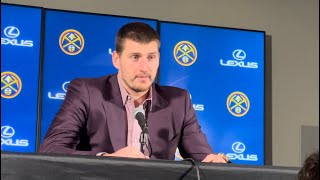 Classic Jokic “I know what you are going to ask” Jokic answers reporters questions BEFORE ASKED [upl. by Nnayelsel878]