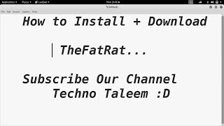 How to Install  Download Kali Linux Tool  TheFatRat  Step By Step [upl. by Ahsielat]