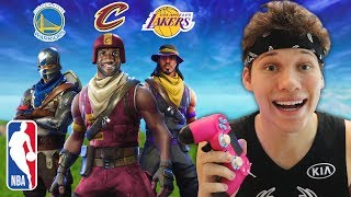 FORTNITE SQUADS WITH 3 NBA BASKETBALL PLAYERS [upl. by Ekenna735]