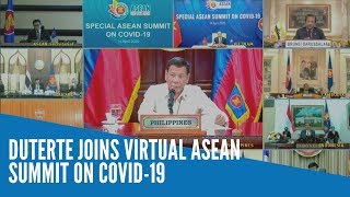 Duterte joins virtual Asean Summit on Covid19 [upl. by Vasta]