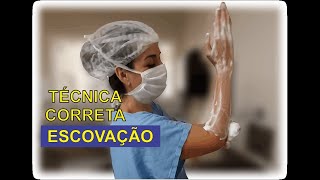 Técnica Correta de ESCOVAÇÃO  INSTRUMENTAÇÃO CIRURGICA [upl. by Guyer754]