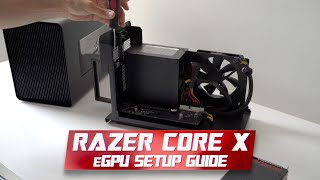 Razer Core X eGPU Setup Guide for Mac and Windows Bootcamp [upl. by Virgin]