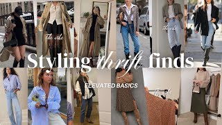 Styling My Recent Thrift Finds  Capsule Wardrobe Style  At Home with Ally [upl. by Zumstein]