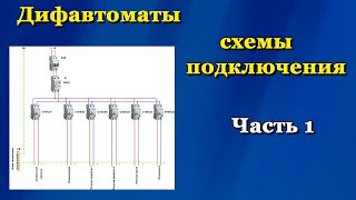 Дифавтоматы схемы подключения Часть 1 [upl. by Valente]