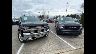 New Ram 1500 Laramie vs New Silverado 1500 LTZ [upl. by Sofko]