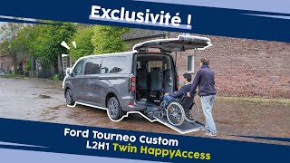 Nouveau Ford Tourneo Custom L2H1 Twin HappyAccess [upl. by Nilyaj]